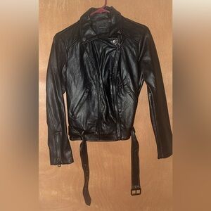 Elodie Black Leather Jacket